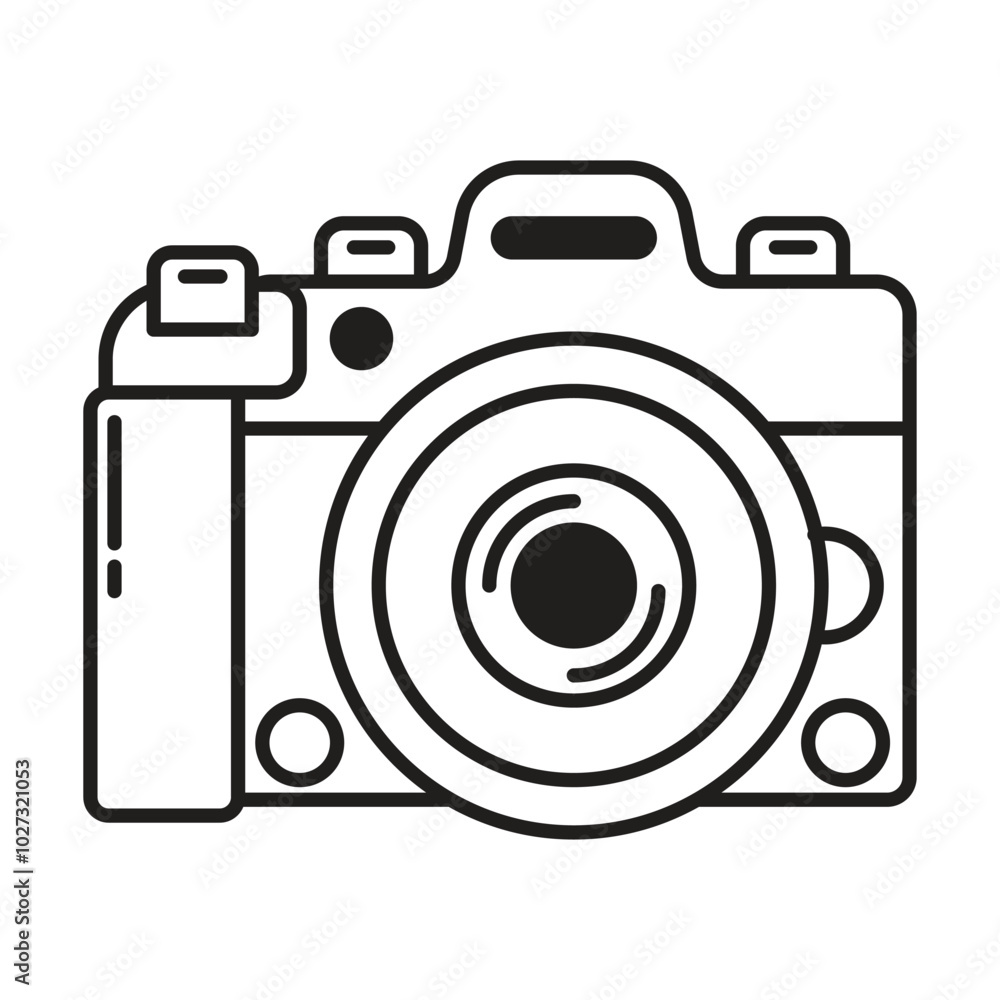 Camera icon vector on white background Camera icon vector on white background