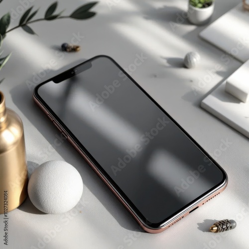 mobile phone on a white background