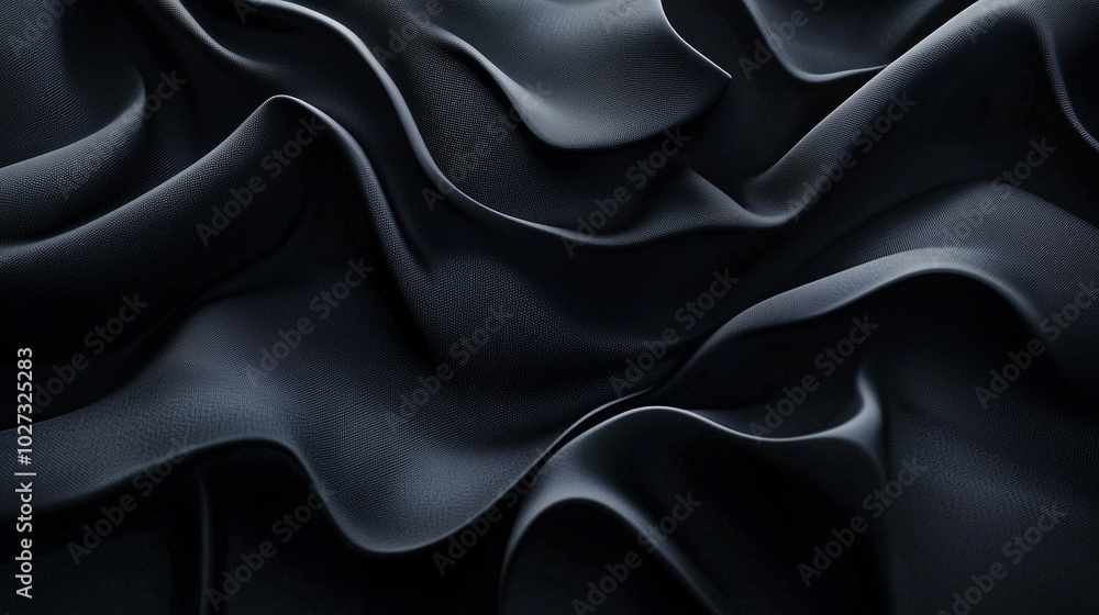 An AI-generated abstract image of dark, flowing textures, evoking the smooth elegance of fabric or waves. An AI-generated abstract image of dark, flowing textures, evoking the smooth elegance of fabric or waves.