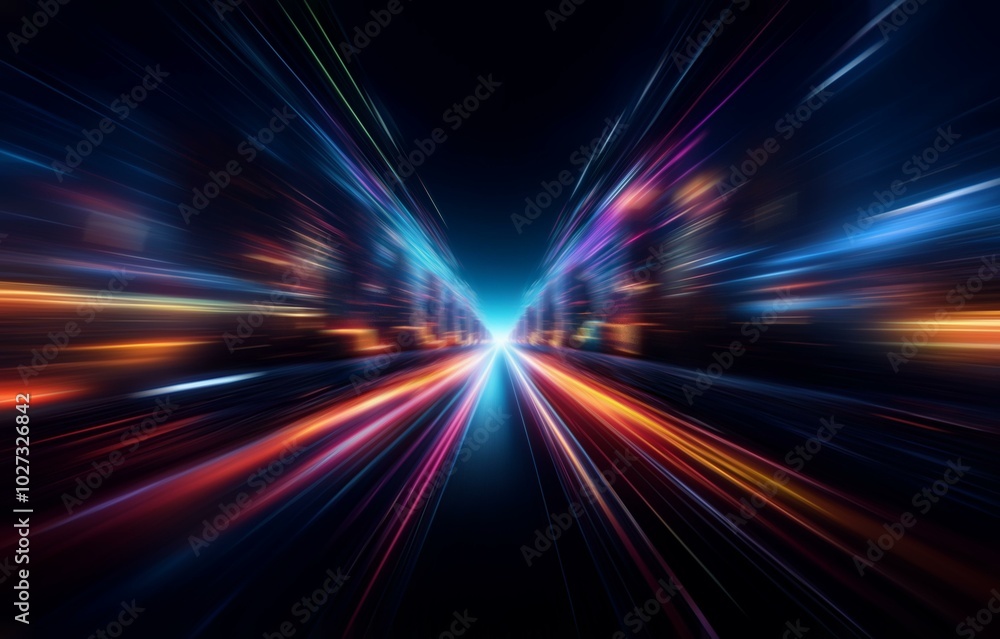 Abstract background with glowing lines of light. Abstract background with glowing lines of light.