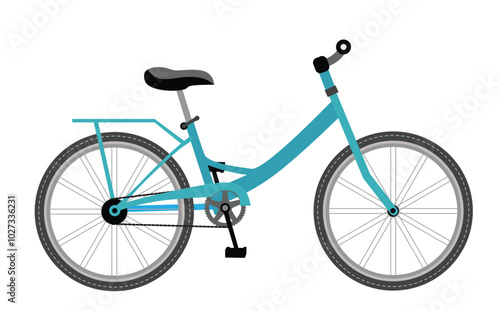 Bicycle Flat Icon. Vector Illustration