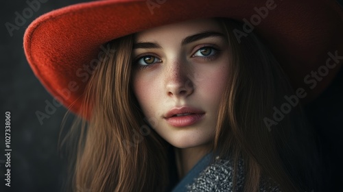 Portrait of stylish young woman