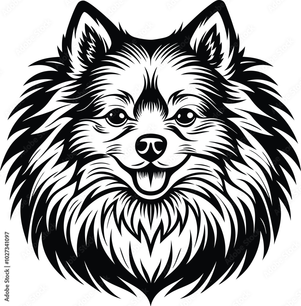 Fototapeta premium illustration of a dog