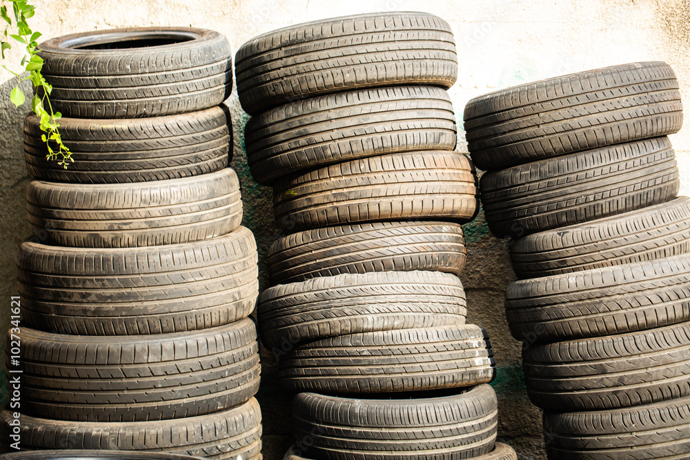 Pile of old tires