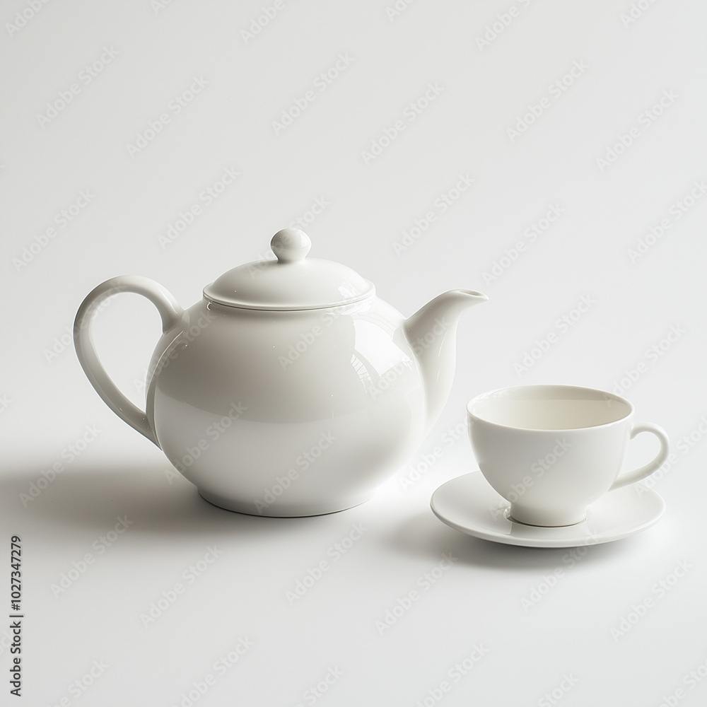 Ceramic Teapot with Floral Design Ceramic Teapot with Floral Design