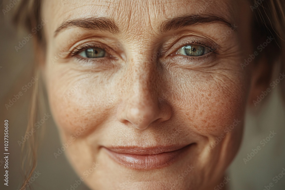 Portrait of a middle-aged woman Portrait of a middle-aged woman