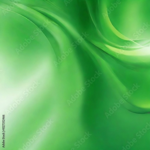 Vibrant Green Abstract Background, AI Generated 