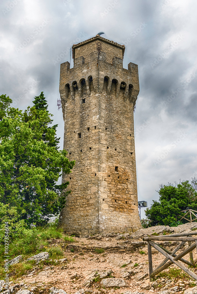 Montale Tower on Monte Titano, Republic of San Marino Montale Tower on Monte Titano, Republic of San Marino