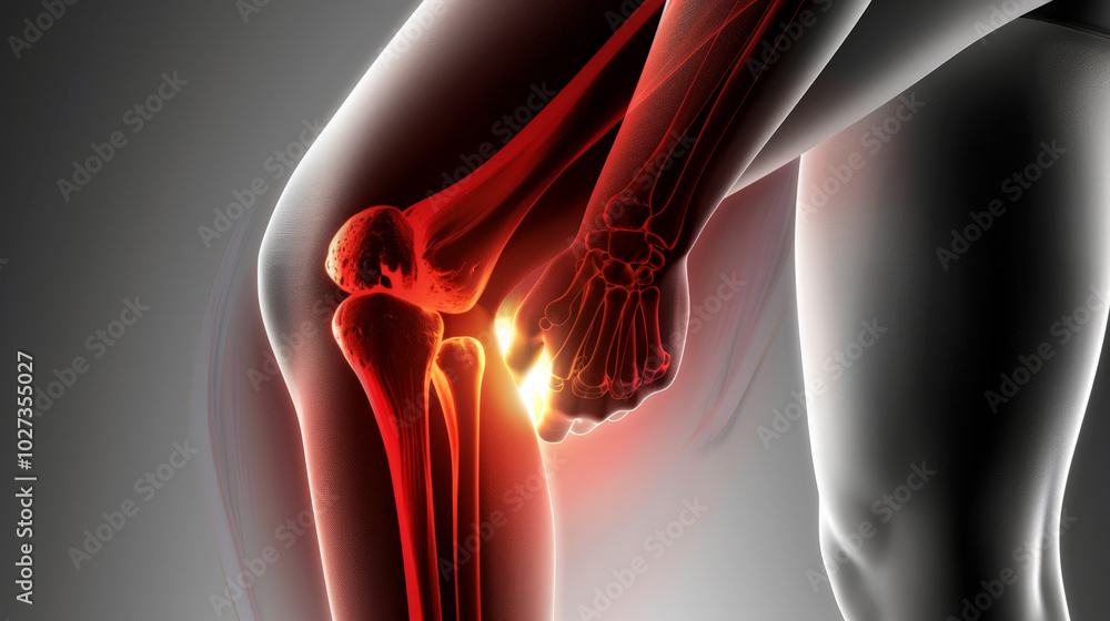 woman suffering from osteoarthritis at home woman suffering from osteoarthritis at home