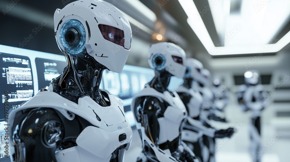 Fototapeta premium 未来のAIオペレーション