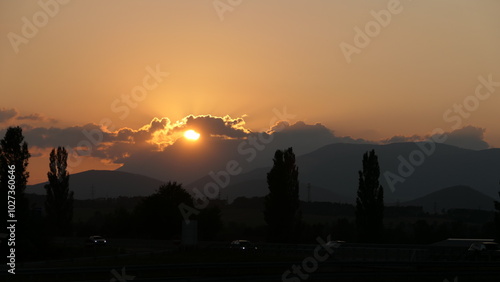 Sonnenuntergang am Semmering,  photo