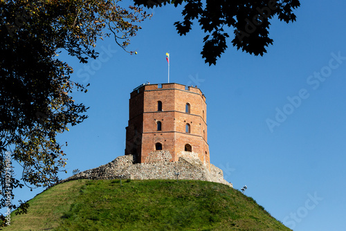 Gediminas Castle Tower, Gedimino pilies bokštas, Vilnius, Lithuania,