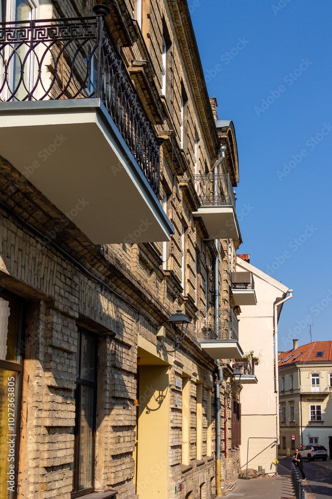 Beautiful Houses and Streets in the old town of Vilnius, Lithuania Beautiful Houses and Streets in the old town of Vilnius, Lithuania