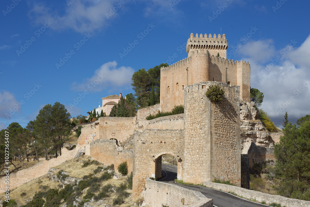 Medieval castle in La Mancha of Spain Medieval castle in La Mancha of Spain
