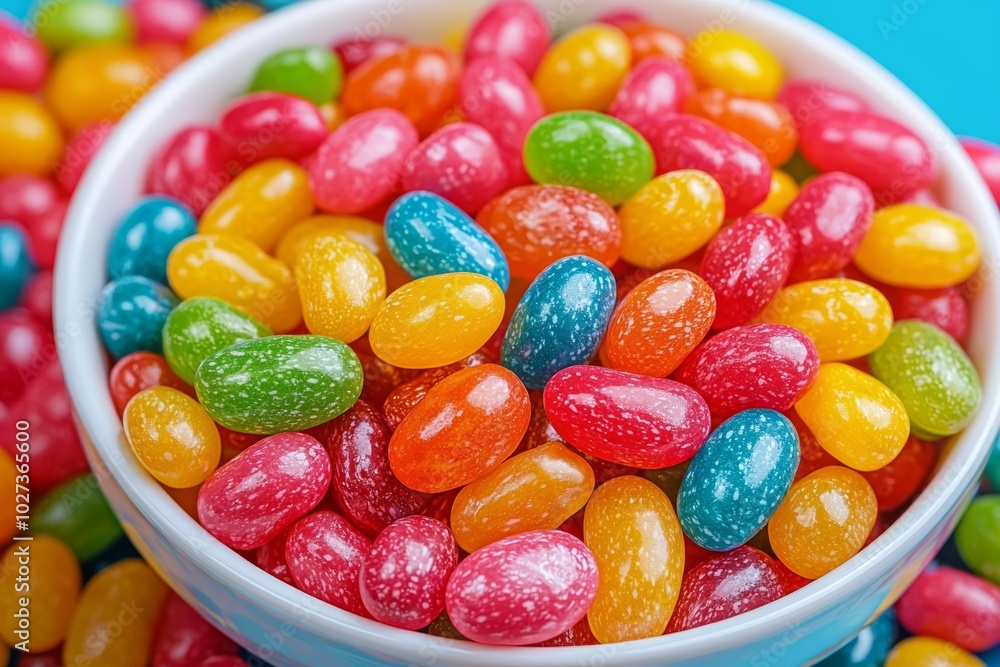 hyper realistic photo of Jelly Beans , copy space, copy space for text, hyper realistic photo of Jelly Beans , copy space, copy space for text,