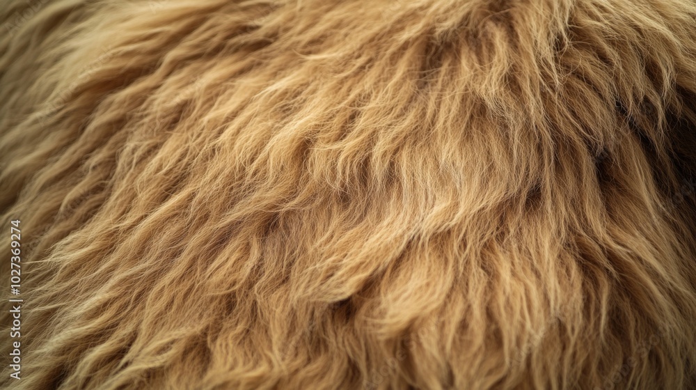 Close-up of Soft, Wavy, Golden Fur Close-up of Soft, Wavy, Golden Fur