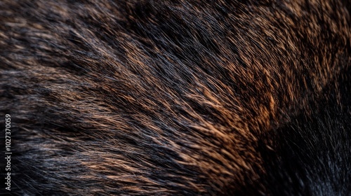 Wallpaper Mural Close-up of Brown and Black Fur Texture Torontodigital.ca