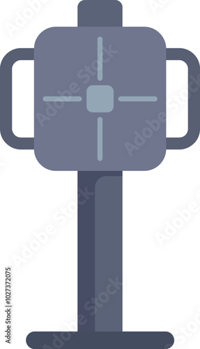 gray machine flat design clip art preview