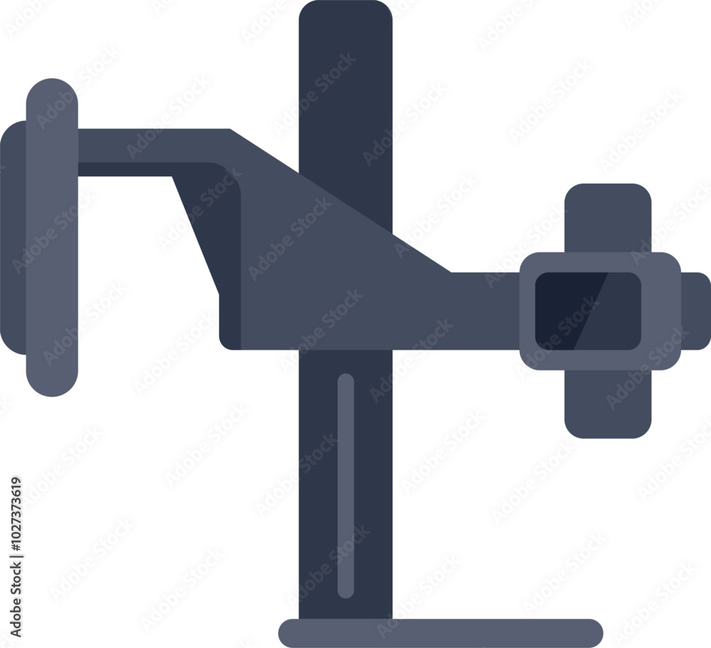 Car service station equipment icon in flat style, measuring wheel alignment Car service station equipment icon in flat style, measuring wheel alignment