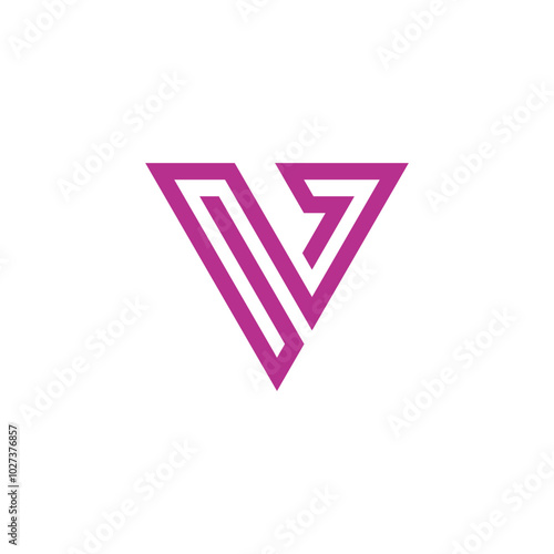 Geometric Letter V Logo design vector template Free Download Geometric Letter V Logo design vector template - GFXLoad