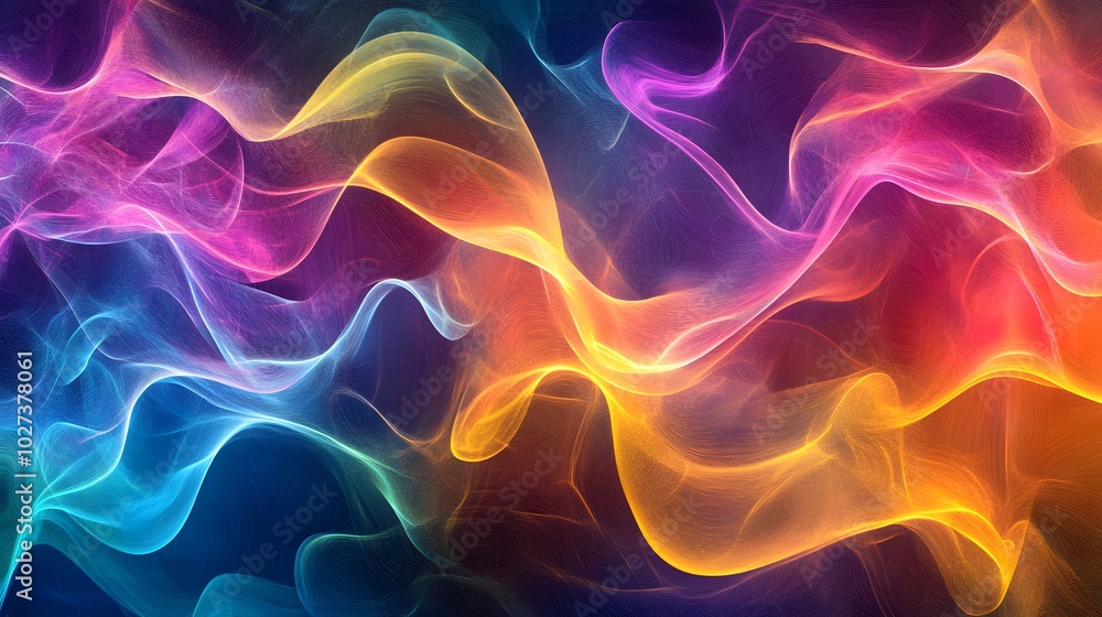 Obraz premium Abstract waves colorful background