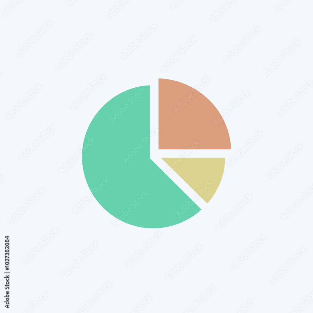 Pie Chart icon vector art image set. Pie Chart icon vector art image set.