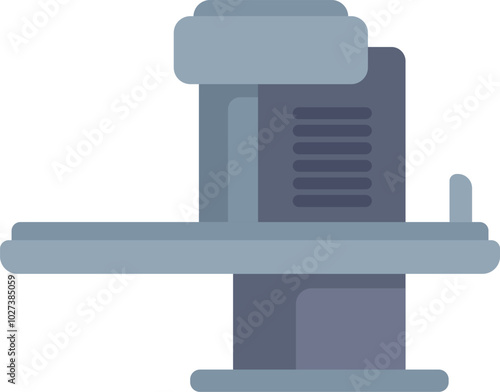 Airport security body scanner checking passengers and luggage for safety, check point icon in flat style