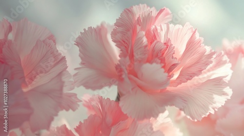 Delicate Pink Flower Petals in Soft Lighting