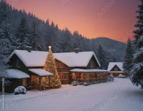 rural house in the forest