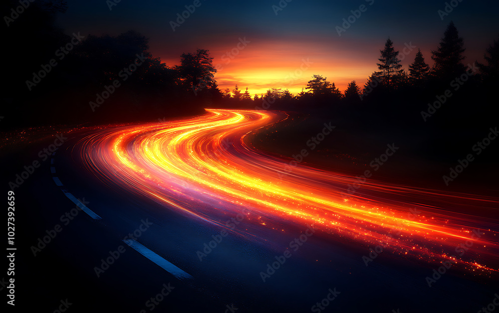 Dynamic Light Trails: Abstract Long Exposure Art Dynamic Light Trails: Abstract Long Exposure Art
