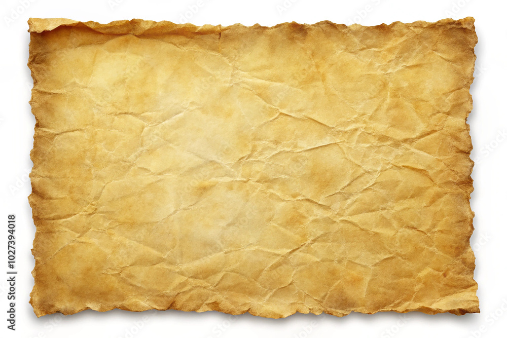 piece of parchment paper, slightly aged with a rough texture and yellowed edges. piece of parchment paper, slightly aged with a rough texture and yellowed edges.