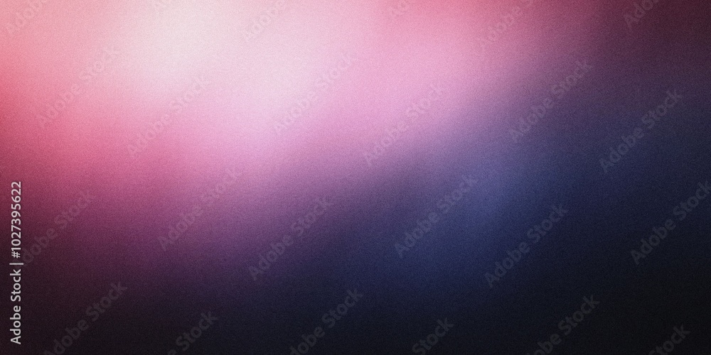 Obraz premium Gradient background with deep black, pale rose, and soft lavender tones, featuring refined radial gradients and a light, misty blur, noise texture effect