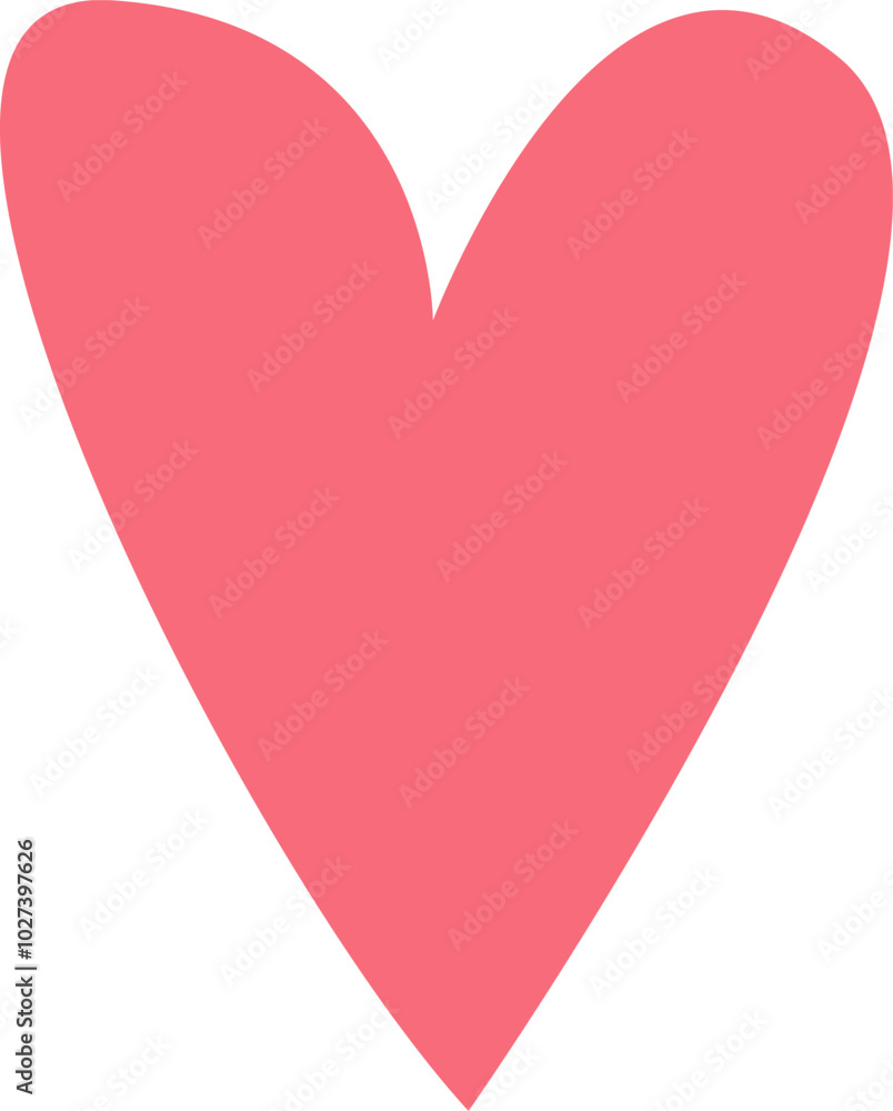 The image showcases a bold pink heart shape representing warmth and love set on a pristine white background to emphasize its vivid color. The image showcases a bold pink heart shape representing warmth and love set on a pristine white background to emphasize its vivid color.