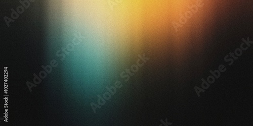 Gradient background with jet black, pale amber, and soft teal tones, featuring refined radial gradients and a light, elegant blur, noise texture effect