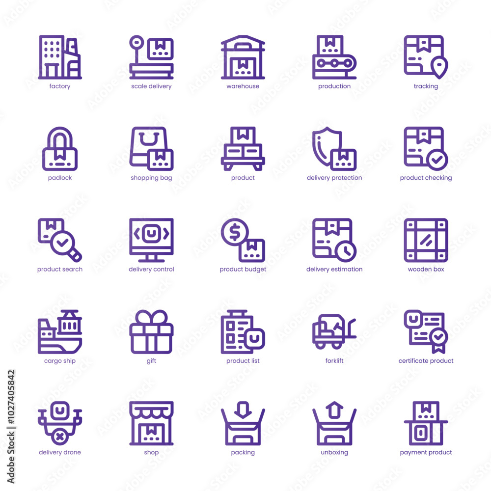 Delivery Control icon pack for your website, mobile, presentation, and logo design. Delivery Control icon basic line gradient design. Vector graphics illustration and editable stroke. Delivery Control icon pack for your website, mobile, presentation, and logo design. Delivery Control icon basic line gradient design. Vector graphics illustration and editable stroke.
