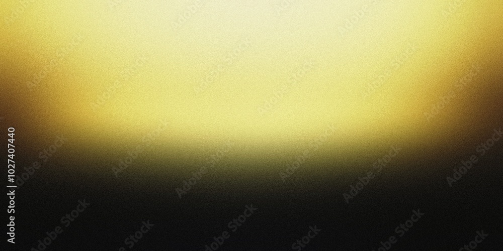 Obraz premium Gradient background with pitch black and muted yellow tones, featuring gentle radial gradients and a subtle, graceful blur, noise texture effect