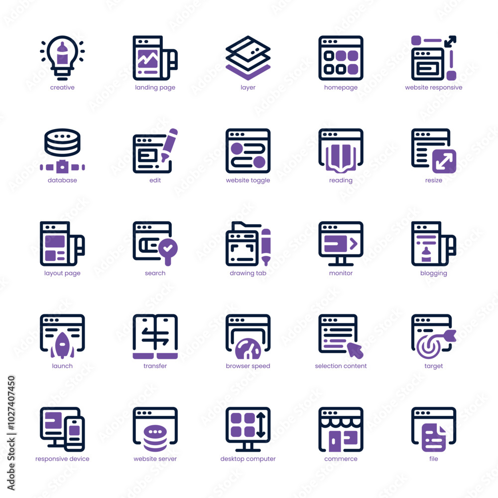 Website Responsive icon pack for your website, mobile, presentation, and logo design. Website Responsive icon dual tone design. Vector graphics illustration and editable stroke. Website Responsive icon pack for your website, mobile, presentation, and logo design. Website Responsive icon dual tone design. Vector graphics illustration and editable stroke.