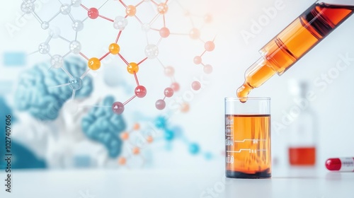 Collage of stages in drug discovery from initial molecular screening to clinical trial phases photo