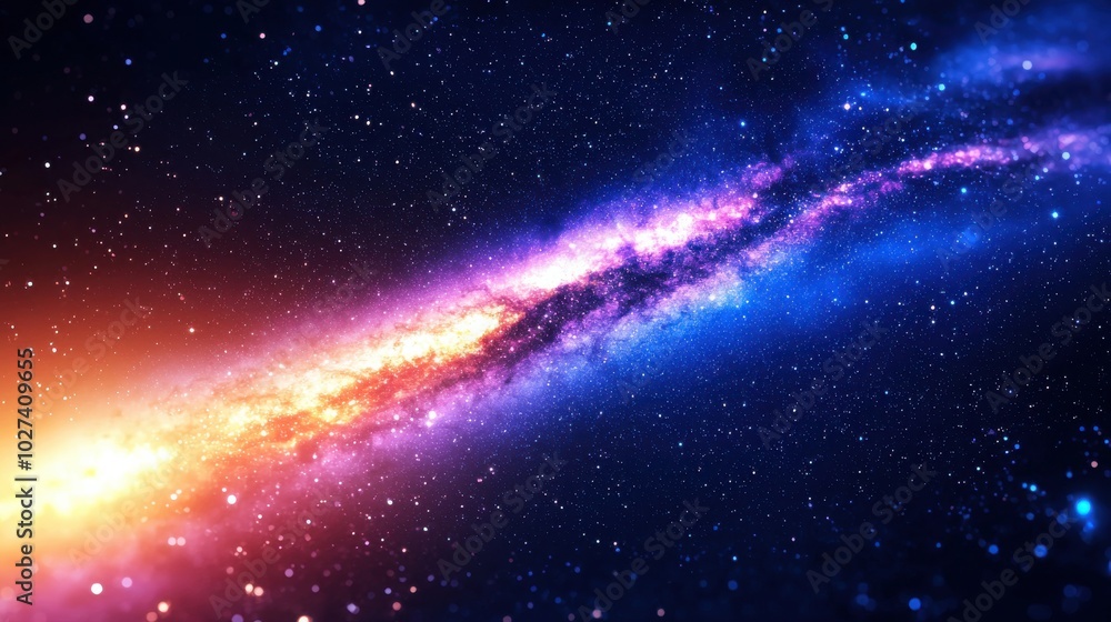 Colorful Galaxy Background with Stars and Nebula Colorful Galaxy Background with Stars and Nebula