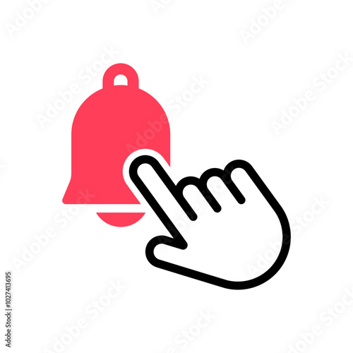 Mauszeiger Glocke aktivieren klicken vektor Grafik