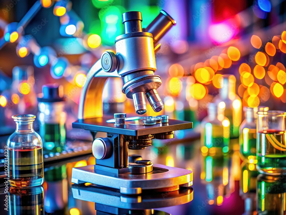 Discovering Microscopic Worlds: Tilt-Shift Photography of a Microscope's Intricate Details Discovering Microscopic Worlds: Tilt-Shift Photography of a Microscope's Intricate Details
