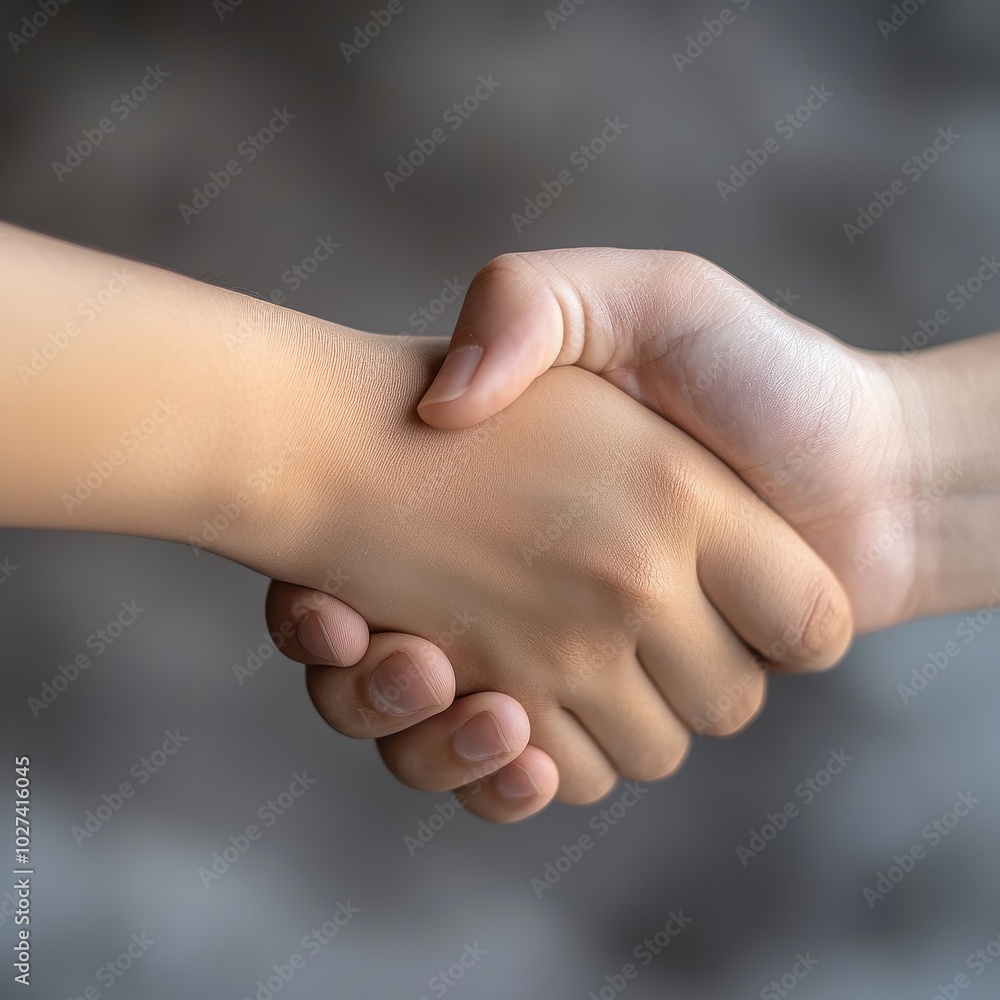 Firm Handshake Symbolizing Trust and Partnership Firm Handshake Symbolizing Trust and Partnership