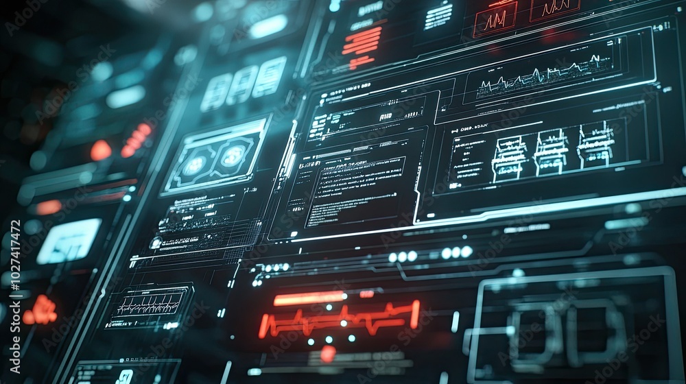 Futuristic Digital Interface Technology Background Futuristic Digital Interface Technology Background