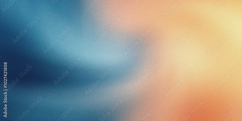 Gradient background with twilight blue and warm peach tones, with flowing radial gradients and a smooth, airy blur, noise texture effect Gradient background with twilight blue and warm peach tones, with flowing radial gradients and a smooth, airy blur, noise texture effect