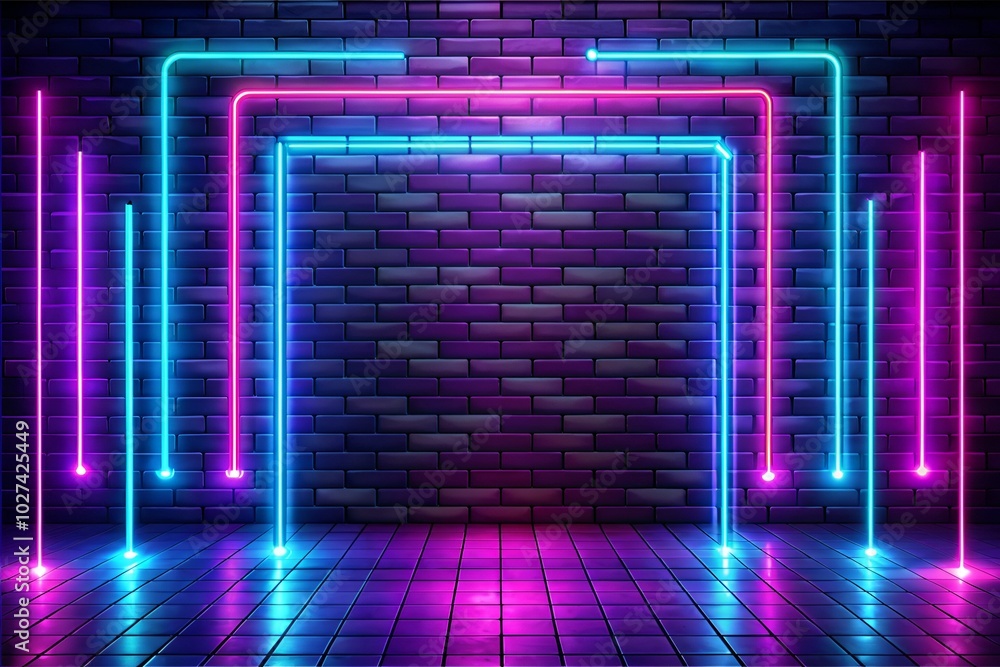 Futuristic glowing neon lights background Futuristic glowing neon lights background