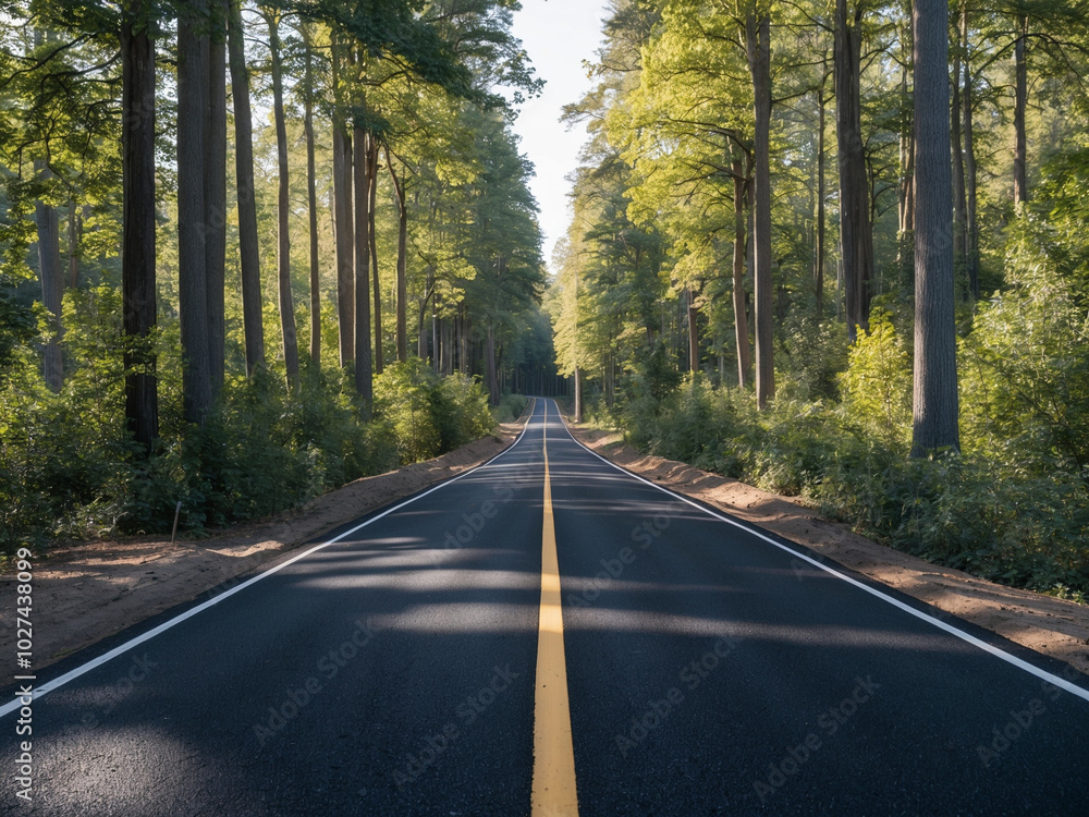 Fototapeta premium The Journey to Success, Road to Achievement