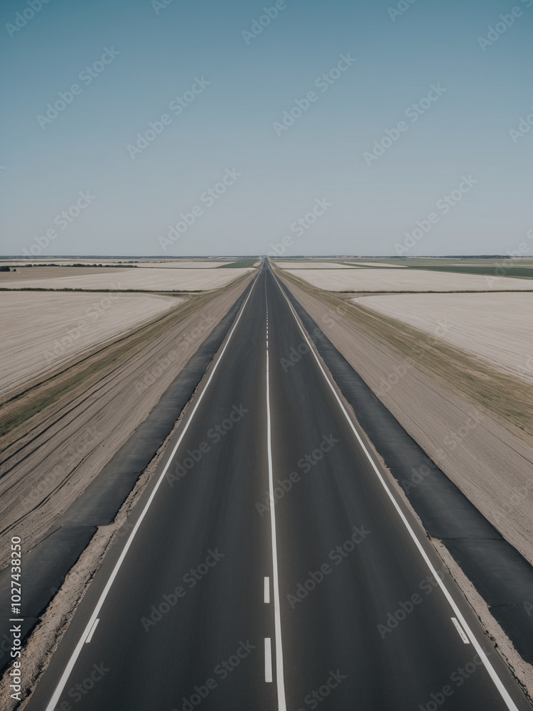 Fototapeta premium The Journey to Success, Road to Achievement