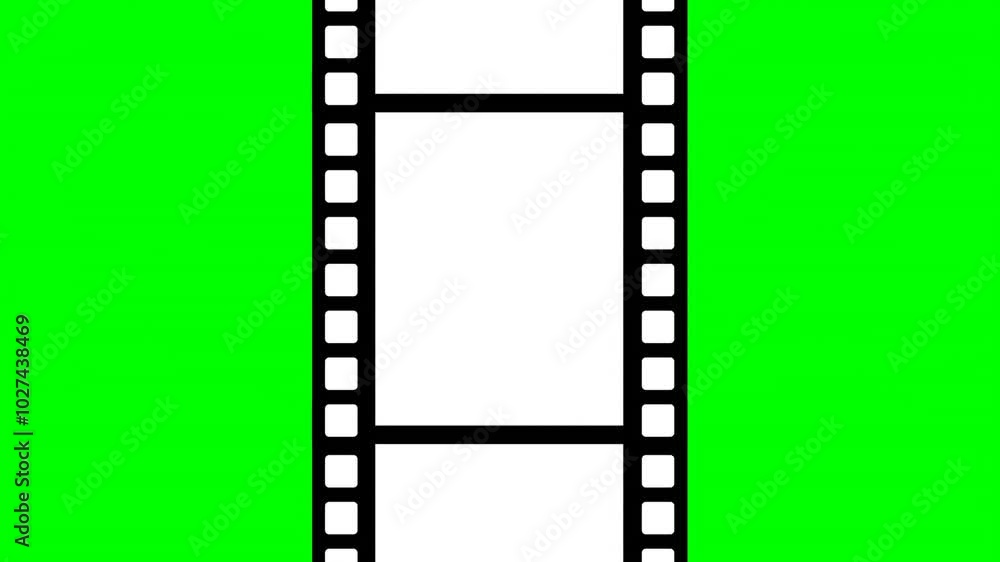 Film strip animation on green screen. Perfect for creating retro video effects, adding vintage style to your projects, or as a replacement for your own recordings. 4K 60fps Film strip animation on green screen. Perfect for creating retro video effects, adding vintage style to your projects, or as a replacement for your own recordings. 4K 60fps