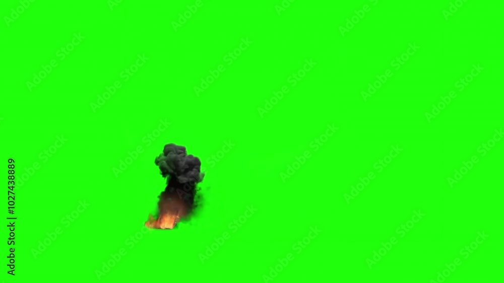 Fire Explosion Effect On Green Screen 9 Fire Explosion Effect On Green Screen 9