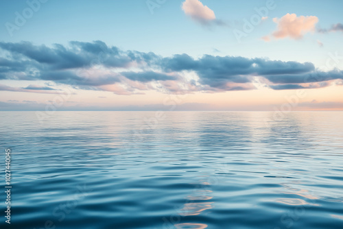 Serene Ocean Sunset Reflection